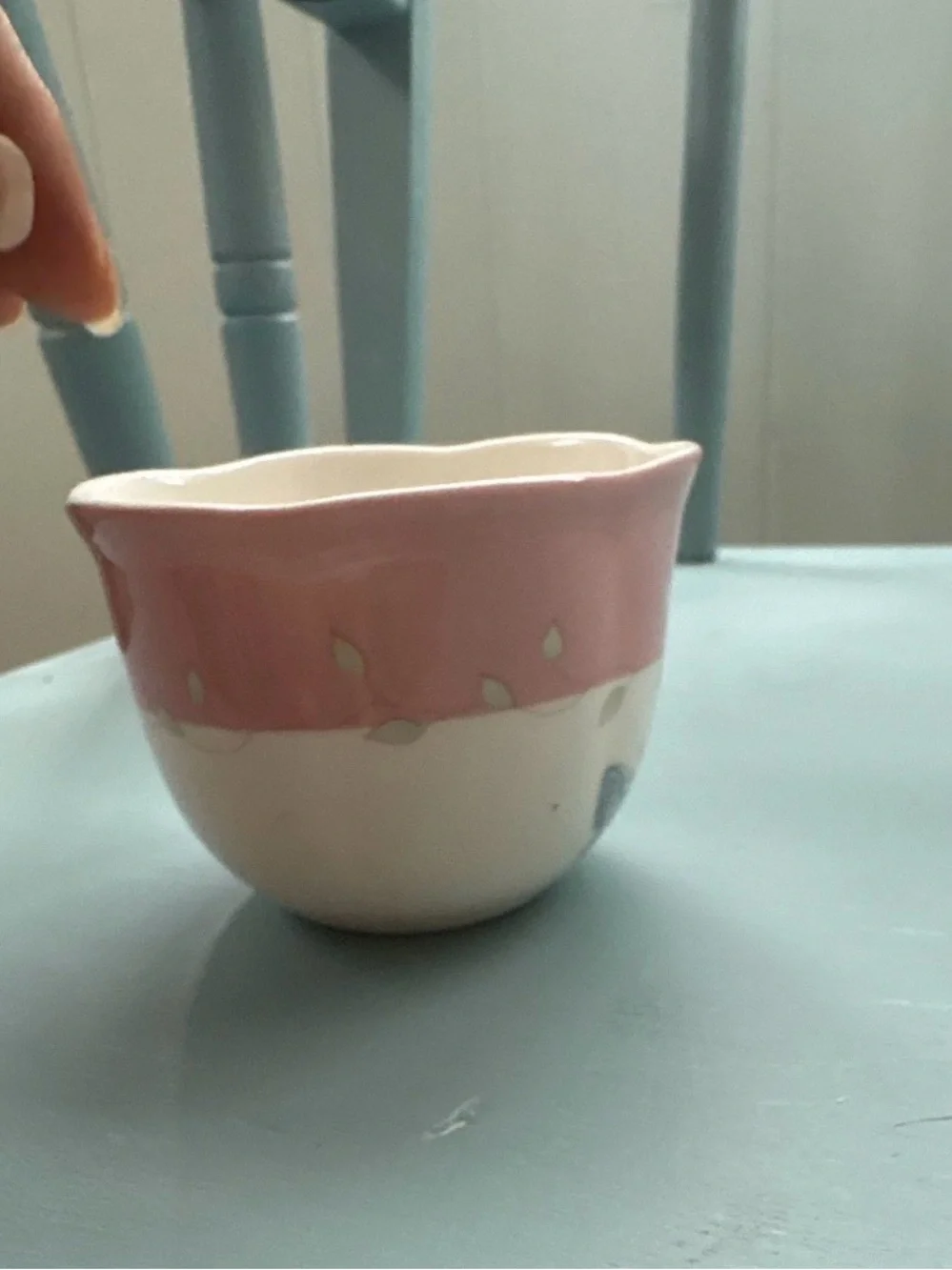 Lenox Pink and Butterfly meadow dessert Bowl